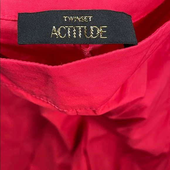 Twinset Actitude Poplin cropped trouser Pants - Picture 3 of 6